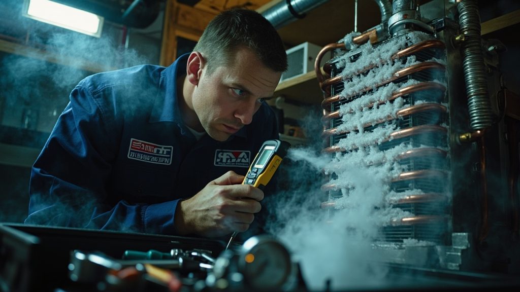 Frozen AC Coil Repair in Boston MA