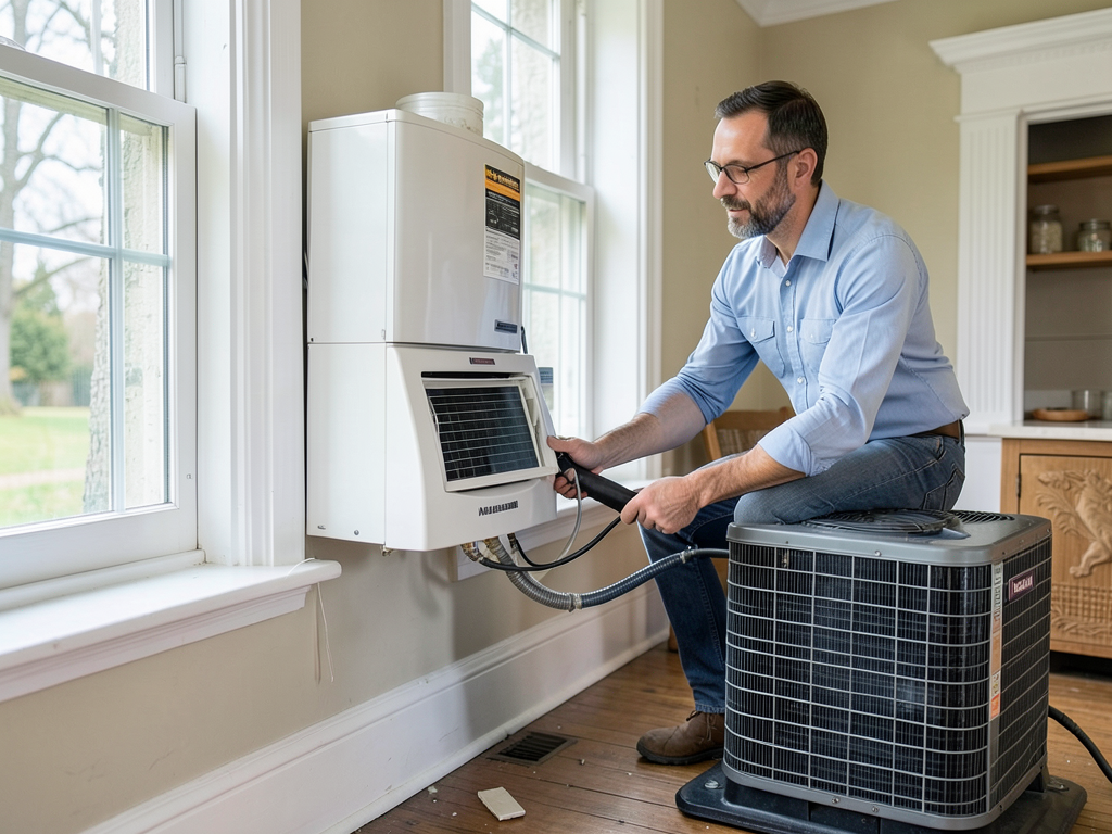 Energy efficient mini split installation for homes
